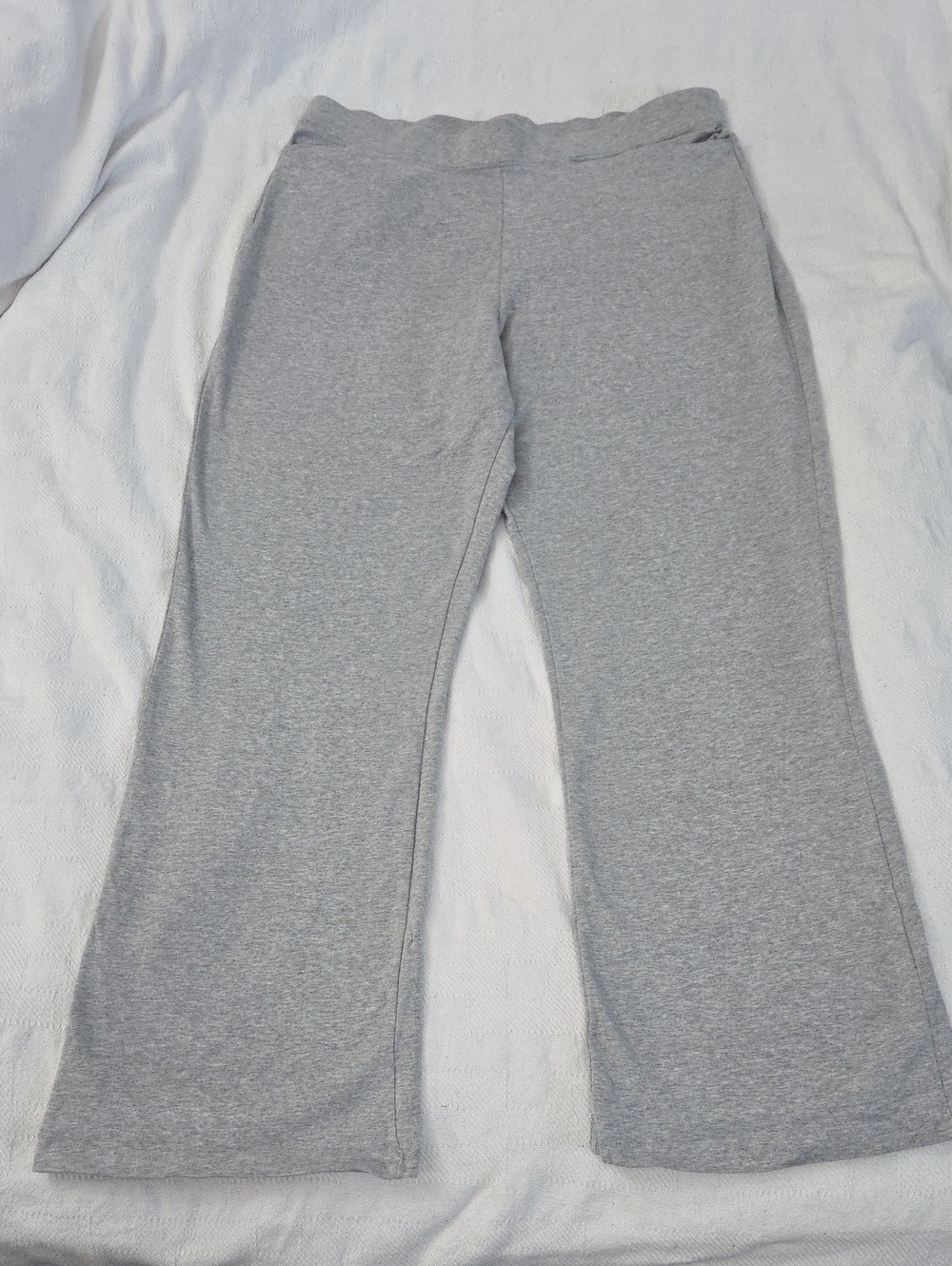 White Stag Women's L Petite Heather Gray Knit Pants 💙2 for$20